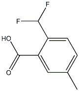 Benzoic acid, 2-(difluoromethyl)-5-methyl- Structure