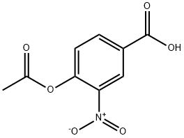 Benzoic acid, 4-(acetyloxy)-3-nitro- 구조식 이미지