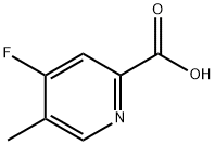 2-Pyridinecarboxylic acid, 4-fluoro-5-methyl- 구조식 이미지