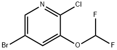 5-Bromo-2-chloro-3-difluoromethoxy-pyridine Structure