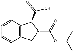 (R)-2-(tert-butoxycarbonyl)isoindoline-1-carboxylic acid 구조식 이미지