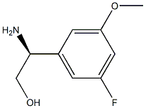 (2S)-2-AMINO-2-(5-FLUORO-3-METHOXYPHENYL)ETHAN-1-OL 구조식 이미지