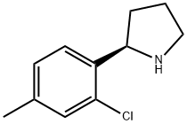 (2R)-2-(2-CHLORO-4-METHYLPHENYL)PYRROLIDINE Structure