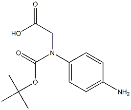 S-4-Amino(Boc)-Phenylglycine Structure