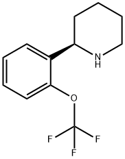 (R)-2-(2-(trifluoromethoxy)phenyl)piperidine Structure