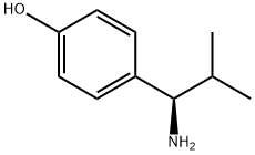 4-((1R)-1-AMINO-2-METHYLPROPYL)PHENOL Structure