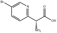 (R)-2-amino-2-(5-bromopyridin-2-yl)acetic acid Structure