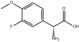 (2R)-2-AMINO-2-(3-FLUORO-4-METHOXYPHENYL)ACETIC ACID Structure