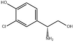 4-((1R)-1-AMINO-2-HYDROXYETHYL)-2-CHLOROPHENOL Structure