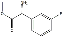 METHYL(2R)-2-AMINO-2-(3-FLUOROPHENYL)ACETATE Structure