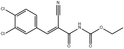 ethyl 2-cyano-3-(3,4-dichlorophenyl)acryloylcarbamate 구조식 이미지