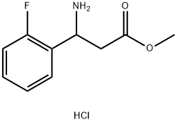 Methyl 3-amino-3-(2-fluorophenyl)propanoate HCl 구조식 이미지