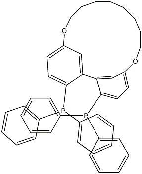 (R)-5,5'-Octamethylenedioxy-2,2'-bis(diphenylphosphino)biphenyl Structure