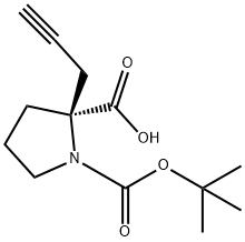 Boc-(R)-alpha-propynyl-proline Structure