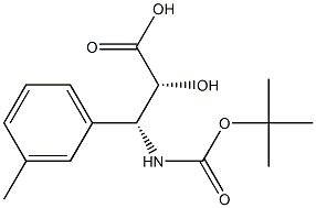 N-(Tert-Butoxy)Carbonyl (2R,3R)-3-Amino-2-hydroxy-3-m-tolylpropionic acid 구조식 이미지