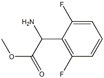 METHYL2-AMINO-2-(2,6-DIFLUOROPHENYL)ACETATE Structure