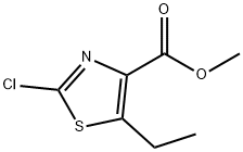METHYL 2-CHLORO-5-ETHYLTHIAZOLE-4-CARBOXYLATE 구조식 이미지