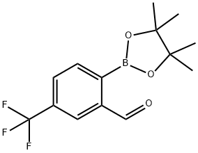 2-Formyl-4-(trifluoromethyl)phenylboronic acid pinacol ester Structure