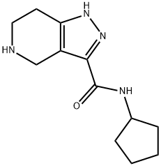 N-Cyclopentyl-4,5,6,7-Tetrahydro-1H-Pyrazolo[4,3-C]Pyridine-3-Carboxamide Structure