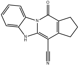 11-oxo-2,3,5,11-tetrahydro-1H-benzo[4,5]imidazo[1,2-a]cyclopenta[d]pyridine-4-carbonitrile Structure