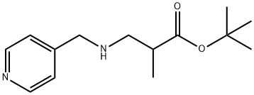 tert-butyl 2-methyl-3-{[(pyridin-4-yl)methyl]amino}propanoate 구조식 이미지