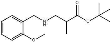 tert-butyl 3-{[(2-methoxyphenyl)methyl]amino}-2-methylpropanoate Structure
