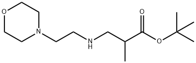 tert-butyl 2-methyl-3-{[2-(morpholin-4-yl)ethyl]amino}propanoate Structure