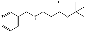 tert-butyl 3-{[(pyridin-3-yl)methyl]amino}propanoate Structure