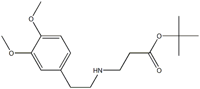 tert-butyl 3-{[2-(3,4-dimethoxyphenyl)ethyl]amino}propanoate 구조식 이미지