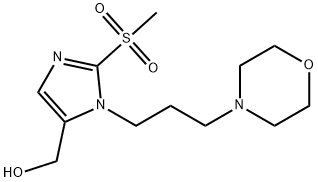 {2-methanesulfonyl-1-[3-(morpholin-4-yl)propyl]-1H-imidazol-5-yl}methanol Structure