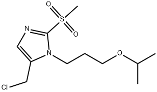 5-(chloromethyl)-2-methanesulfonyl-1-[3-(propan-2-yloxy)propyl]-1H-imidazole Structure