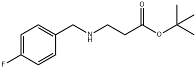 tert-butyl 3-{[(4-fluorophenyl)methyl]amino}propanoate Structure