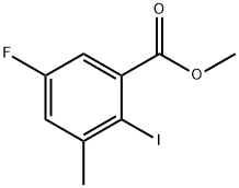 5-Fluoro-2-iodo-3-methyl-benzoic acid methyl ester Structure