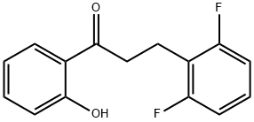 3-[2,6-bis(fluoranyl)phenyl]-1-(2-hydroxyphenyl)propan-1-one Structure