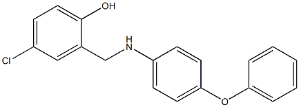 4-chloro-2-[(4-phenoxyanilino)methyl]phenol Structure