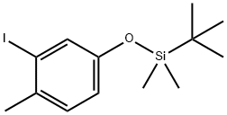 tert-Butyl(3-iodo-4-methylphenoxy)dimethylsilane Structure