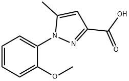 1-(2-Methoxyphenyl)-5-methyl-1H-pyrazole-3-carboxylic acid 구조식 이미지