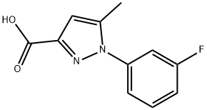 1-(3-Fluorophenyl)-5-methyl-1H-pyrazole-3-carboxylic acid 구조식 이미지