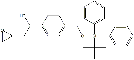 1-(4-((tert-butyldiphenylsilyloxy)methyl)phenyl)-2-(oxiran-2-yl)ethanol 구조식 이미지