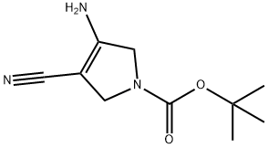 TERT-BUTYL 3-AMINO-4-CYANO-2,5-DIHYDRO-1H-PYRROLE-1-CARBOXYLATE 구조식 이미지