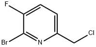 2-Bromo-6-(chloromethyl)-3-fluoropyridine Structure