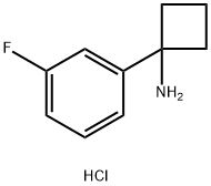 1-(3-fluorophenyl)cyclobutanamine hydrochloride 구조식 이미지