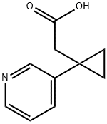 (1-Pyridin-3-yl-cyclopropyl)-acetic acid 구조식 이미지