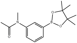 N-METHYL-N-(3-(4,4,5,5-TETRAMETHYL-1,3,2-DIOXABOROLAN-2-YL)PHENYL)ACETAMIDE 구조식 이미지