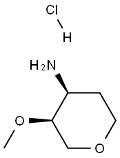 (3S,4S)-3-methoxyoxan-4-amine hydrochloride 구조식 이미지