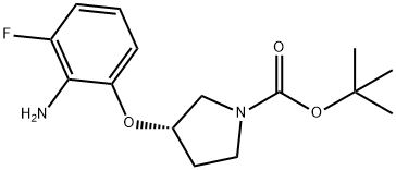(S)-tert-Butyl 3-(2-amino-3-fluorophenoxy)pyrrolidine-1-carboxylate Structure
