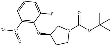 (R)-tert-Butyl 3-(2-fluoro-6-nitrophenoxy)pyrrolidine-1-carboxylate Structure