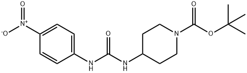 tert-Butyl 4-[3-(4-nitrophenyl)ureido]piperidine-1-carboxylate Structure