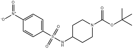 tert-Butyl 4-(4-nitrophenylsulfonamido)piperidine-1-carboxylate Structure