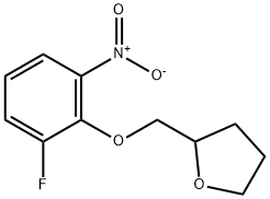 2-[(2-fluoro-6-nitrophenoxy)methyl]tetrahydrofuran Structure